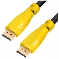 Greenconnect HDMI (m) - HDMI (m) 1м Greenconnect Кабель 1.0m HDMI версия 2.0, HDR 4:2:2, Ultra HD, 4K 60 fps 60Hz/5K*30Hz, 3D, AUDIO, 18.0 Гбит/с, 28/28 AWG, OD7.3mm, тройной экран, черный, желтые коннекторы, GCR-HM341-1.0m GCR-HM341-1.0m