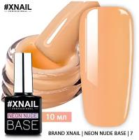 Камуфлирующая база XNAIL PROFESSIONAL Neon Nude Base цветная, густая, для ногтей