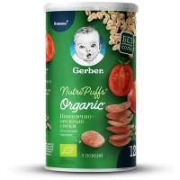 Organic Nutripuffs Снеки Органические томат-морковь, GERBER, 35г, с 12 мес