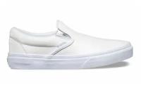 Кожаные кеды Vans Classic Slip-On (Metallic Gore) V004MPJRC белые