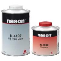 Комплект (лак, отвердитель для лака) NASON N-4100 HS Plus Clear, N-5000 (6 шт.)
