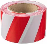 Сигнальная лента ЗУБР Мастер цвет красно-белый, 75мм х 200м 12240-75-200
