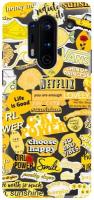 Силиконовый чехол Hippie Stickers на OnePlus 8 Pro / ВанПлюс 8 Про