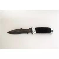 Нож златоустовский, туристический «Крестоносец» Н21А, сталь черный дамаск (У10А-7ХНМ), рукоять: дюраль, микропора