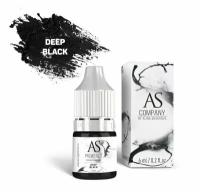 AS Company Пигмент для татуажа век Deep Black (глубокий черный), 6 мл (AS Pigments, Алина Шахова, Пигменты Шаховой)