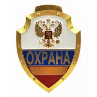 Нагрудный знак охрана триколор