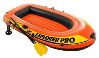 Лодка Explorer pro 300, 3 местная, 244 х 117 х 36 см, вёсла, ручной насос, до 200 кг, 58358NP INTEX