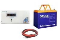 Инвертор (ИБП) Энергия PRO-2300 + Аккумуляторная батарея Delta GX 12-75
