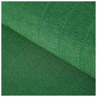 Бумага для упаковок и поделок, гофрированная, тёмно-зелёная, зеленая, однотонная, двусторонняя, рулон 1 шт., 0,5 х 2,5 м (1 шт.)