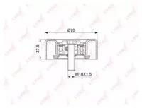 Ролик руч.ремня HYUNDAI/KIA 1.5/2.0D 2001 => LYNX PB-7203