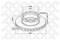 85-00728-SX_диск тормозной!430/211x45/132.5 10n-238-M14x1.5 MB Actros, КАМАЗ STELLOX 8500728SX