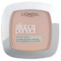 L'Oreal Paris Alliance Perfect пудра компактная Совершенное слияние, выравнивающая и увлажняющая 1 шт. D3 светло-бежевый золотистый 9 г