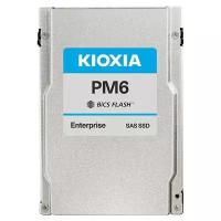 Накопитель SSD Kioxia PM6-R KPM61RUG3T84/SAS 4.0/3.84 TB /Скорость чтения 4150МБайт/с Скорость записи 2450МБайт/с