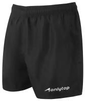 Шорты спортивные ONLYTOP unisex black, размер 52