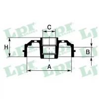 Барабан тормозной RENAULT LOGAN/CLIO/MEGANE (d 203mm) LPR 7D0388