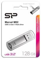 USB Flash накопитель 128Gb Silicon Power Marvel M02 Silver (SP128GBUF3M02V1S)