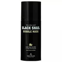 The Skin House кислородная маска с муцином улитки Black Snail Bubble Mask