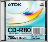 Диск CD-R TDK 700Mb 52x