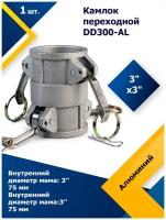 Кaмлок aлюминиeвый пeрeходной DD300-AL 3