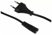 Кабель питания Cablexpert PC-184/2-1.8M, CEE 7/16 - C7, 2-pin, 2.5 А, 1.8 м, черный