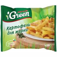 Картофель Морозко Green для жарки быстрозамороженный, 450г