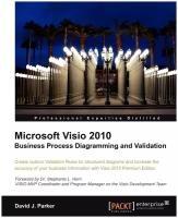 Microsoft VISIO 2010 Business Process Diagramming and Validation