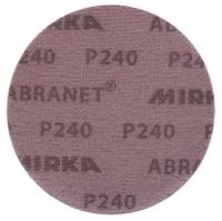 Шлифовальный абразивный диск MIRKA ABRANET 125 мм P240, 1 шт