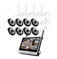 Комплект видеонаблюдения YouSmart WIFI IP 1080p HD KIT 8 камер с монитором 12 дюймов