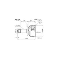 Граната наружная Asva HN-38 Honda: 28x55x26 44014S04020 44014S04010 Honda Ballade Vi Седан (Ej Ek). Honda Civic Mk Iv