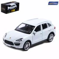 Машина металлическая PORSCHE CAYENNE TURBO, 1:43, цвет белый