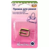 Пряжка для сумочного ремня, с язычком, 20 мм 20 мм золото HEMLINE 4501.20. GD/G002