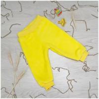 Детские штаны / детские брюки / штанишки / Снолики велсофт, желтый р-р 62