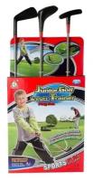 Детский набор для игры в гольф (3 клюшки 60 см, 3 шарика, коврик, лунка) YF313A