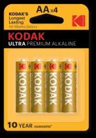 Батарейка Kodak Ultra Premium Alkaline AA (LR6), в упаковке: 4 шт