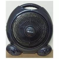 Вентилятор настольный Kelli KL-1013 / 25 см / 3 скорости вращения / таймер / 100 Вт / черный
