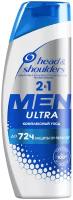 Head & Shoulders шампунь и бальзам-ополаскиватель против перхоти 2в1 Men Ultra Комплексный уход, 400 мл