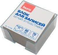 Блок для записей бумажный Buro Эконом 90х90х45мм 60г/м2 70% белый в подставке (1511758)