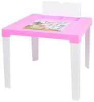 Стол детский розовый / стол детский пластиковый / развивающий столик для малышей /мебель детская / мебель для детской / игровой столик для малышей
