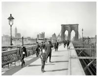 Постер на холсте Бруклинский мост (Brooklyn Bridge) 64см. x 50см