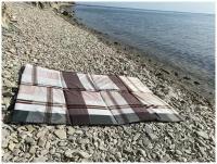 Пляжный коврик, антипесок, трансформер, компакт 155х106 (53+53)