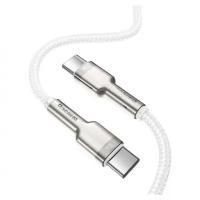 Кабель Baseus Cafule Series Metal Data Cable Type-C to Type-C 100W 2m (CATJK-D01, CATJK-D02, CATJK-D06) (white)