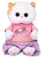 Мягкая игрушка Basik&Co Кошка Ли-Ли baby в футболке с божьей коровкой