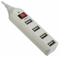 USB-концентратор Perfeo USB-HUB 4 Port, (PF-HYD-6001H White)