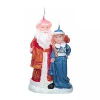 Свеча Snowmen Дед Мороз и Снегурочка, 18 см (Е51219)
