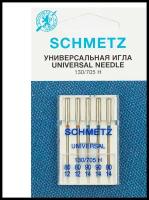 Schmetz Иглы Schmetz универсальные № 80-90 5 шт. 130/705H №80 (2шт), №90 (3шт)