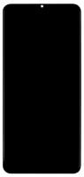 Дисплей для Samsung A127F Galaxy A12 Nacho модуль с рамкой и тачскрином (черный) OEM