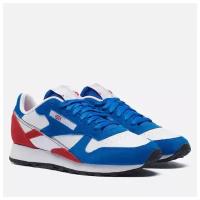 Кроссовки Reebok Classic Leather Classic Leather Make It Yours, натуральная кожа, натуральная замша, размер 43, синий