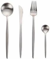 Xiaomi Набор столовых приборов Maison Maxx Stainless Steel Modern Flatware Set 4 предмета silver