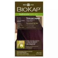 Краска для волос BioKap Nutricolor Delicato махагон (светло-коричневато-красный) тон 5.5, 140мл