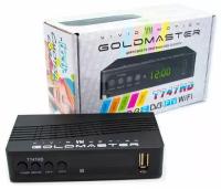 DVB-T2 приставка GoldMaster T747HD (T2/C, с дисплеем, Wi-Fi, 2USB )